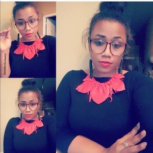 Fringe Leather Bib Necklace